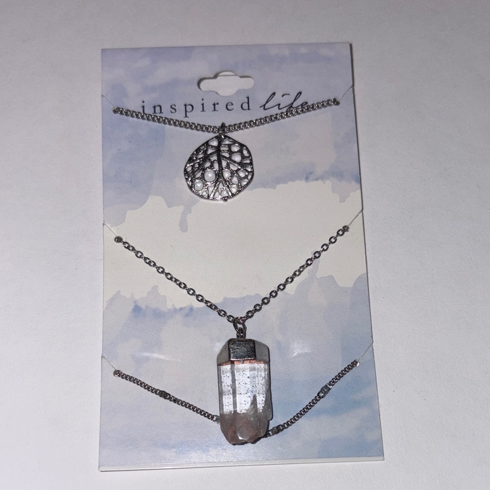 Inspire Silver Necklace Set